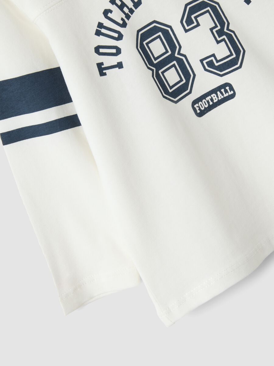 White organic cotton crew-neck T-shirt for baby boy_2