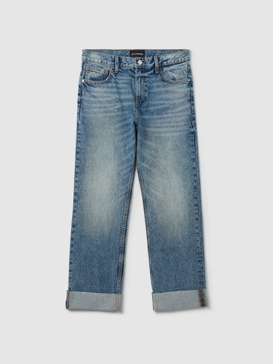 Jeans ankle fit relaxed con risvolti_4