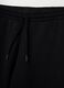 Black cotton blend regular fit trousers_5