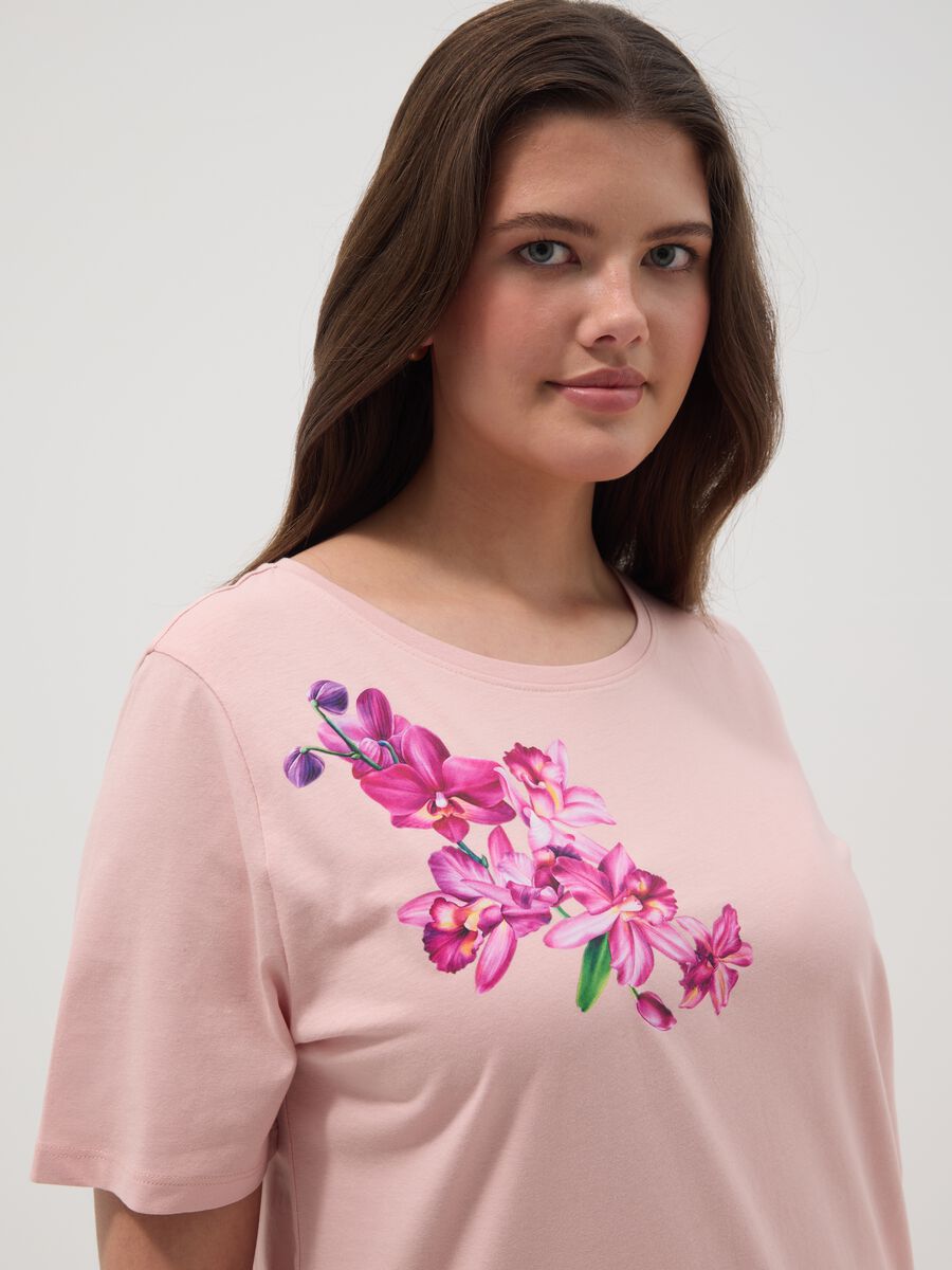 Pink pure cotton regular fit t-shirt with print_4