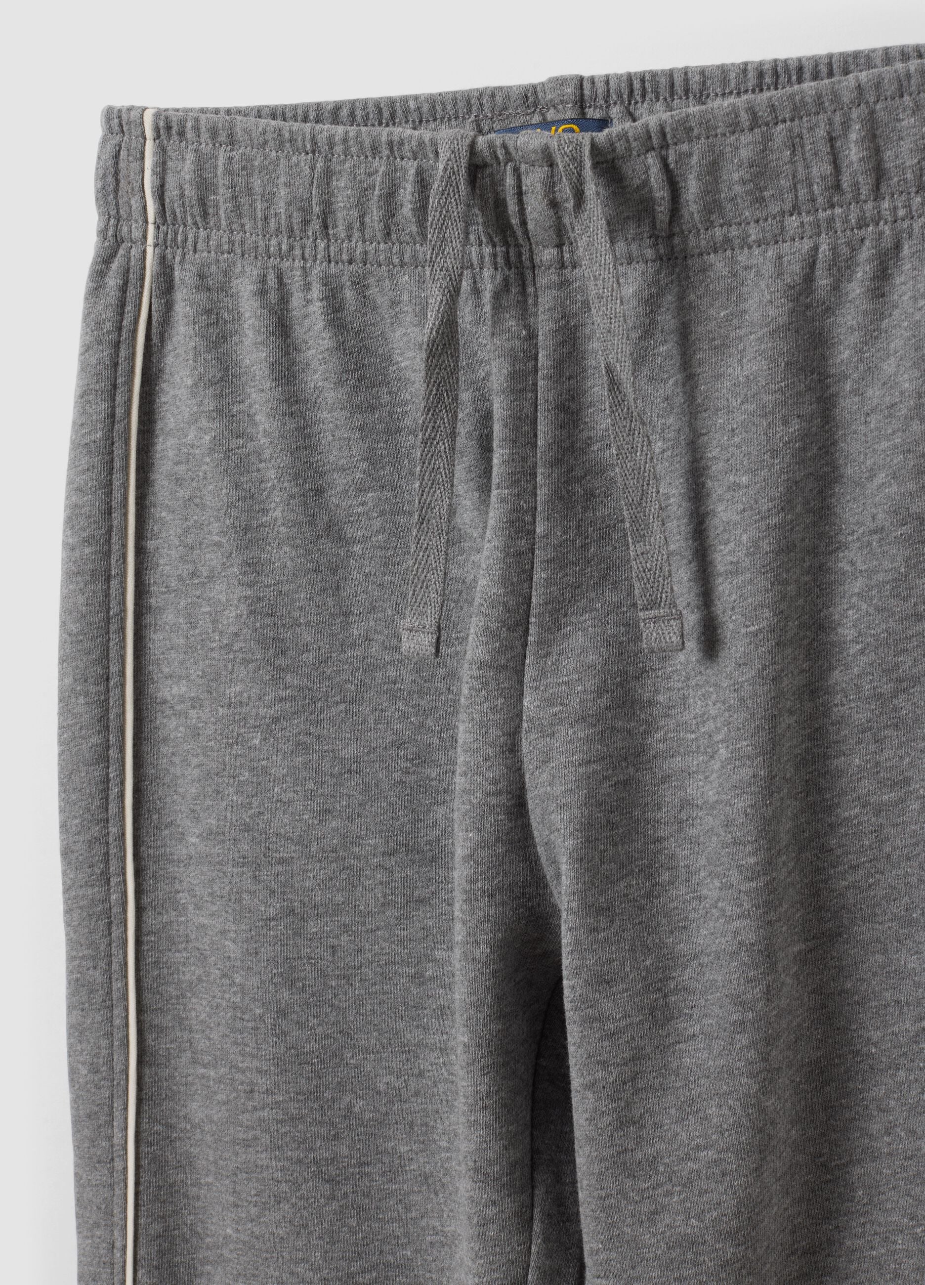 Grey organic cotton comfort-fit joggers for boys