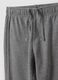 Grey organic cotton comfort-fit joggers for boys_2