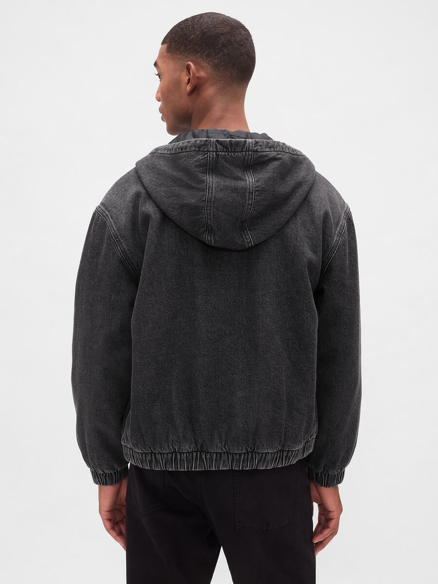Black Jacket in Cotton and Lyocell_1