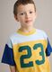 Multicolour pure cotton children's t-shirt regular fit with number 23_2