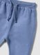 Blue organic cotton sweatshirt and joggers set for baby_3