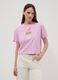 Regular fit pink pure cotton T-shirt with Patrick Star print_2