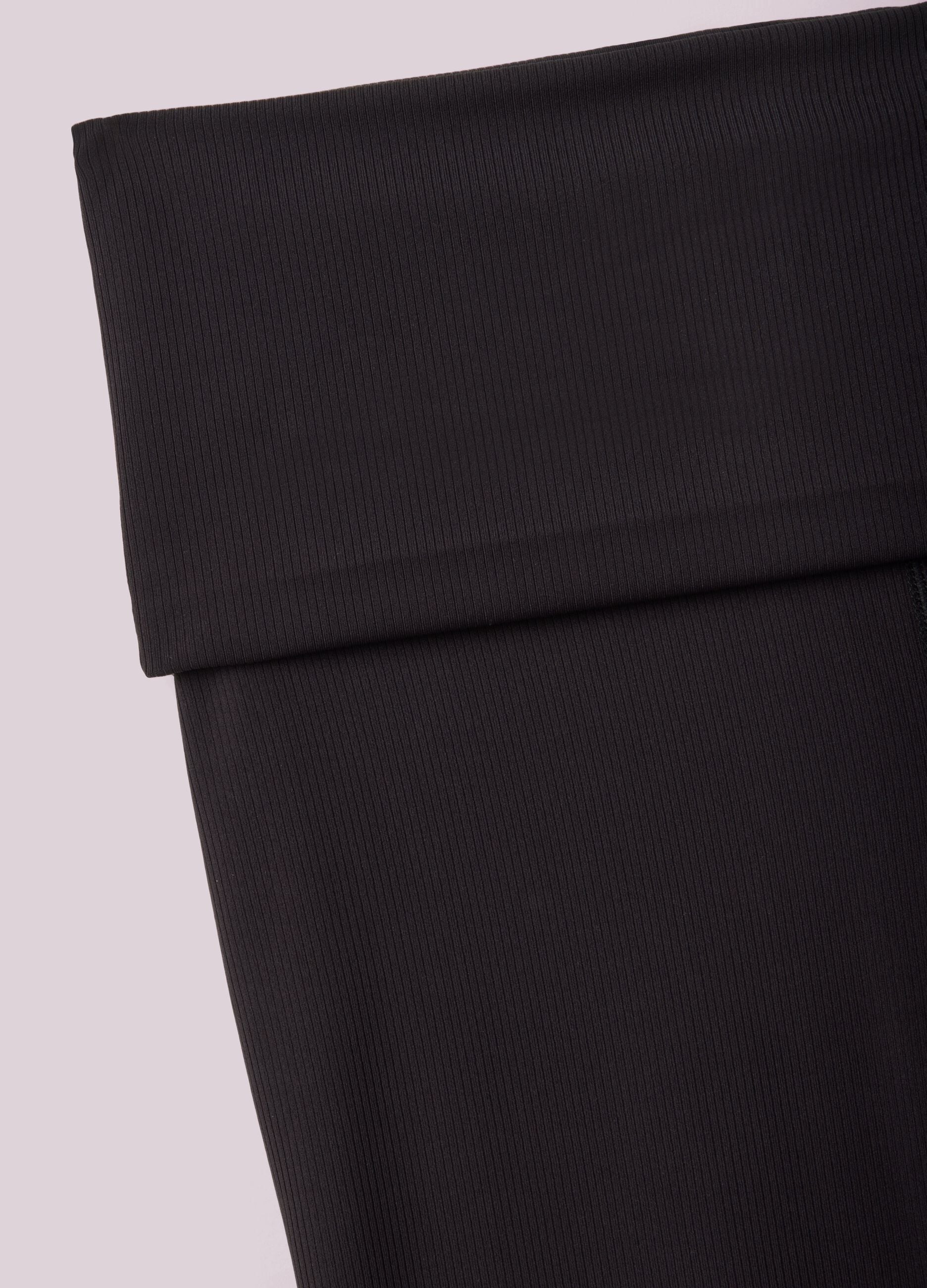 Flared ribbed stretch fabric leggings ALTAVIA STUDIO