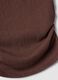Brown stretch sleeveless top, regular fit_5
