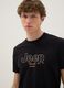Black pure cotton regular fit t-shirt with print_3