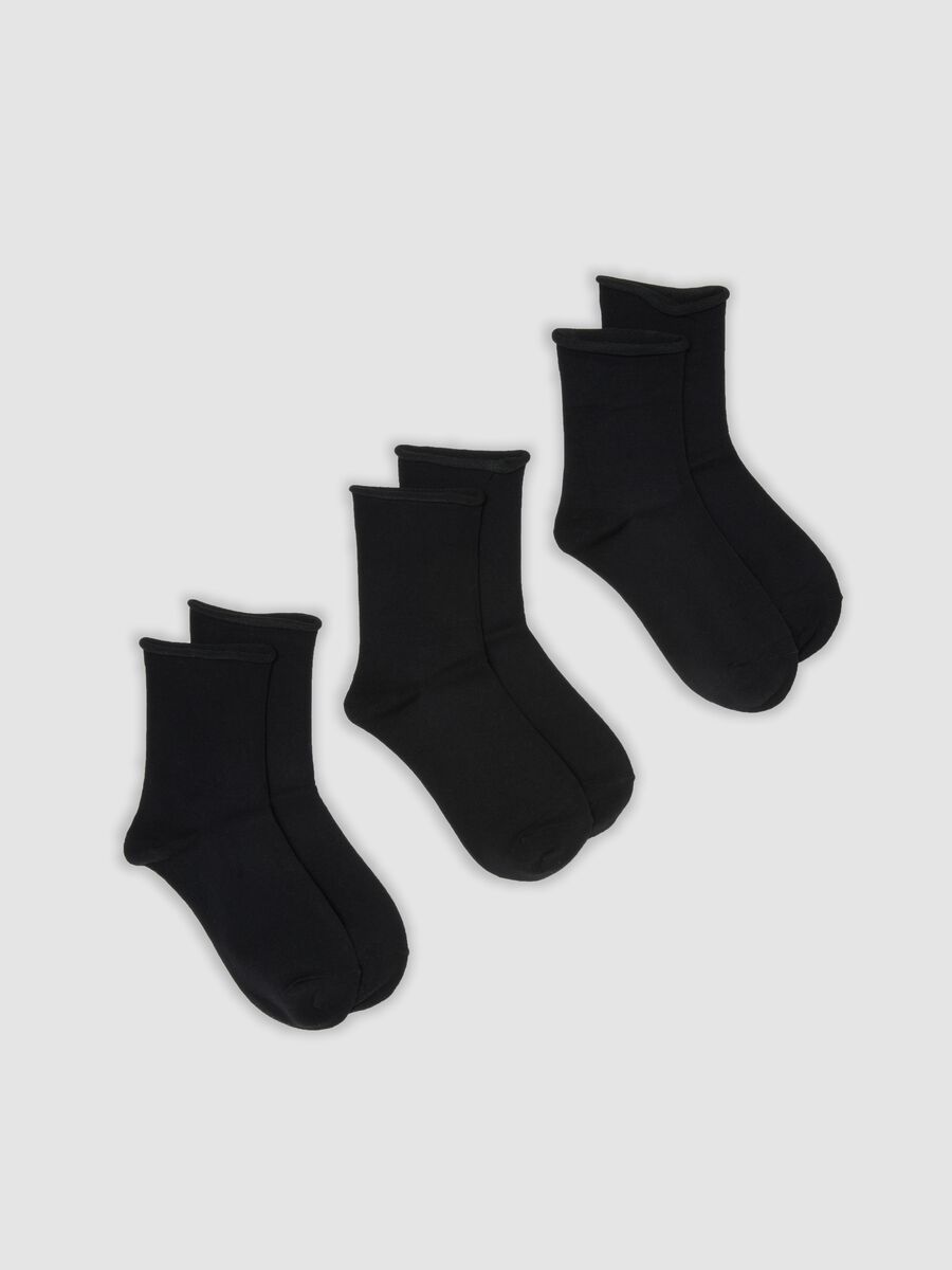 3-pack of black organic cotton socks_0