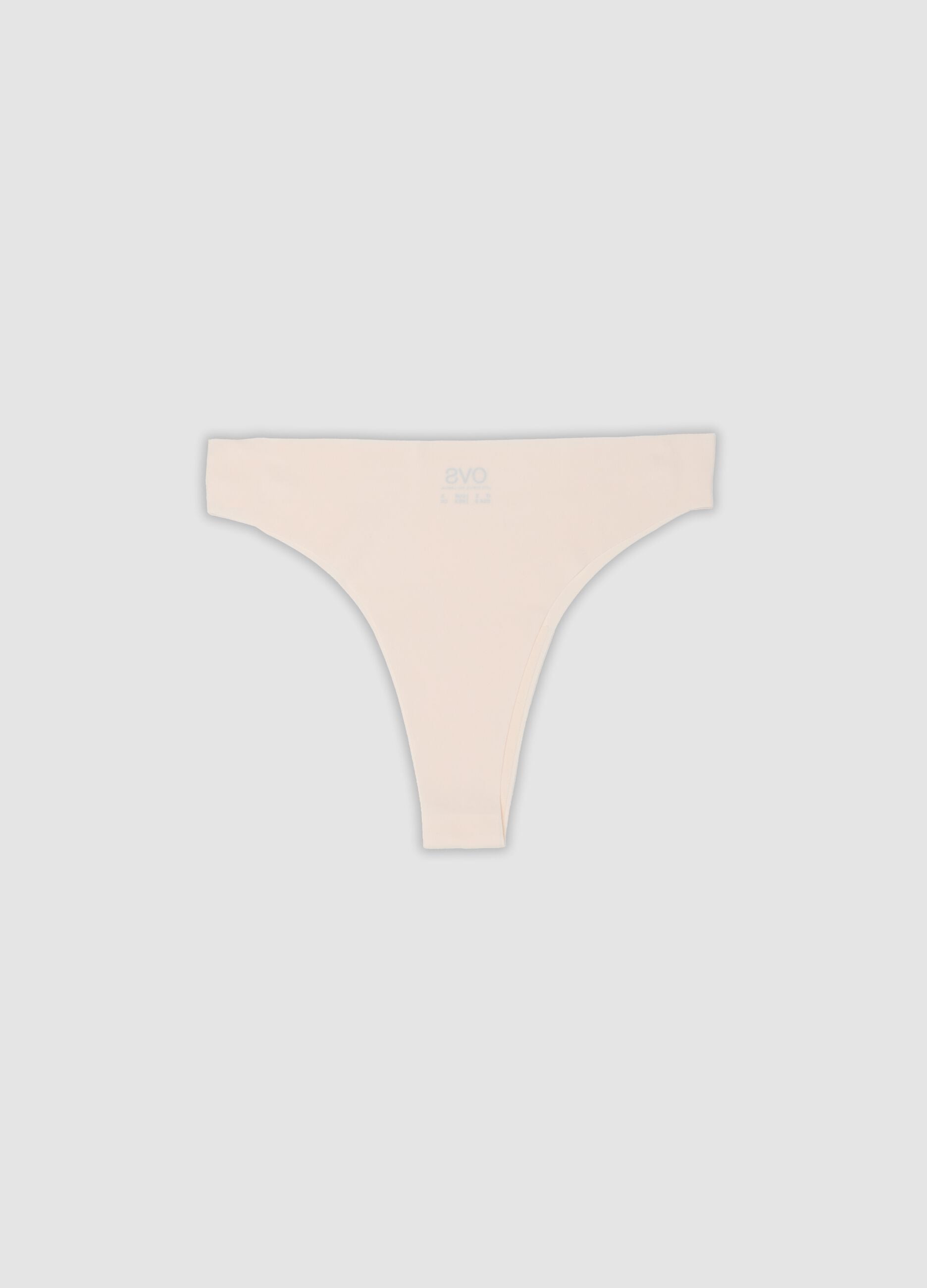 Pink stretch microfibre Brazilian briefs