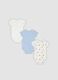 Multicolour 3-pack organic cotton bodysuits for baby and toddler_1