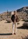 Brown genuine leather jacket with fringes_0