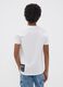 White pure cotton T-shirt with front print, regular fit for boys_2