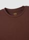 Brown short-sleeved stretch viscose T-shirt_5