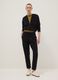 Black pure cotton joggers, regular fit_2