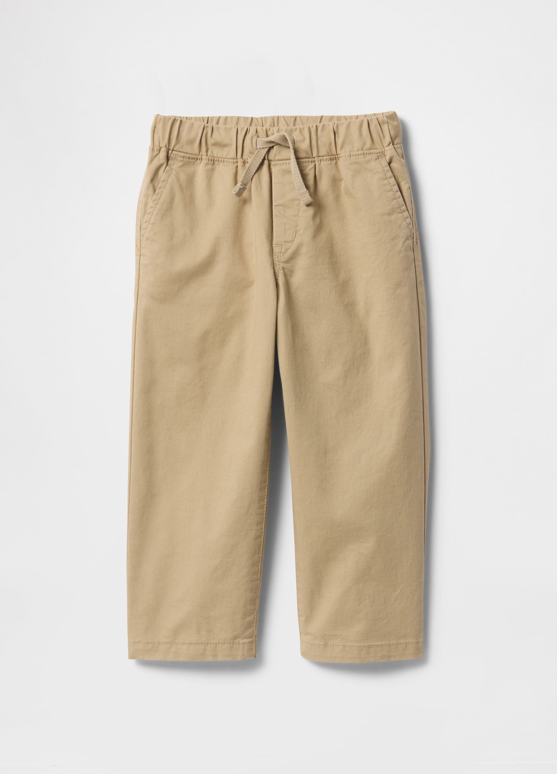 Trousers with drawstring and pockets
