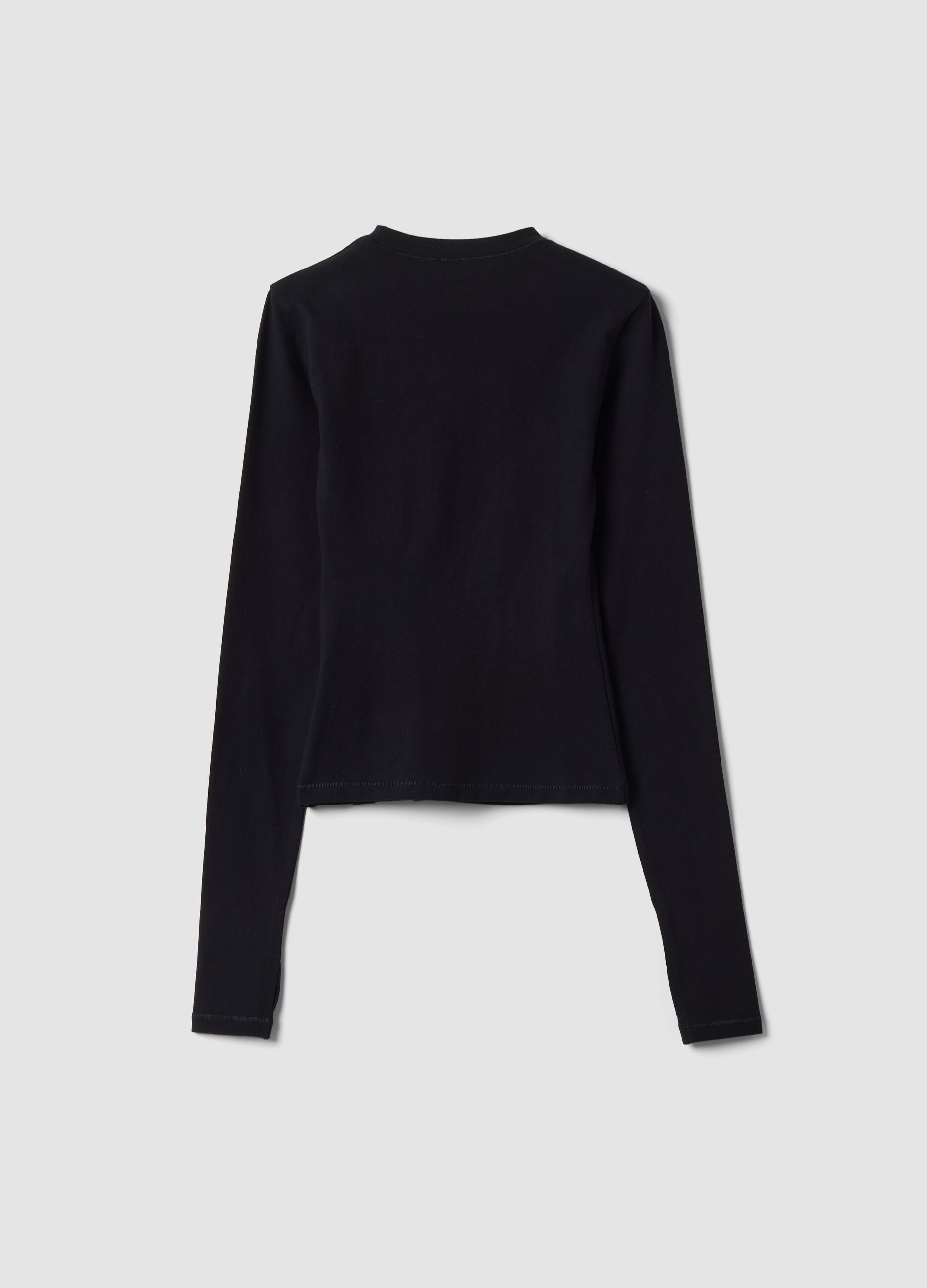 Perfect Black Long-Sleeve Top