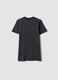 Black pure cotton mini dress with short sleeves_4