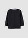 Customisable black school apron with embroidered panda for boys_1