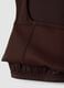 Brown cropped sports top in breathable stretch fabric ALTAVIA STUDIO_9
