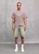 Washed Light Blue & Tea Denim Shorts_0