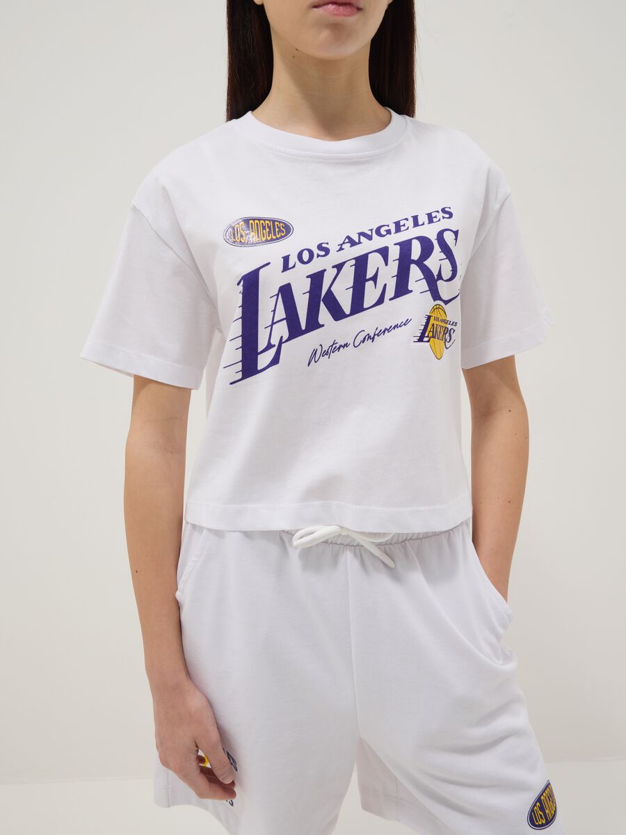 T-shirt bianca in puro cotone a maniche corte_2