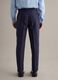 Slim fit blue pure linen trousers_2