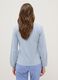 Blue nightshirt in pure cotton regular fit with Henley neckline_2