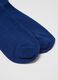 Blue midi cotton blend socks_1