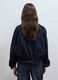 Blue pure cotton denim jacket with zip, oversized fit_3