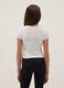 Girls' White Pure Cotton Slim Fit T-shirt with Print_2
