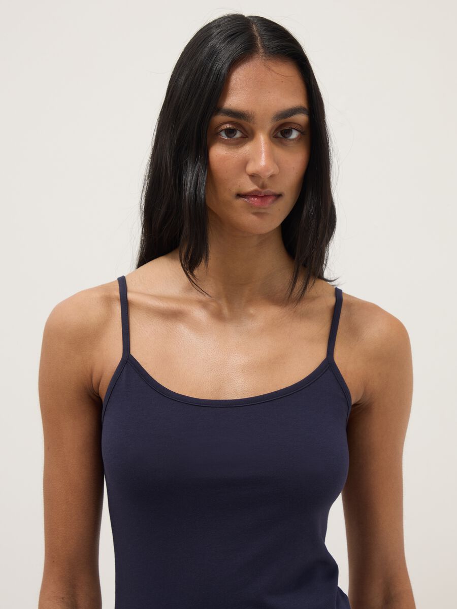 2-pack multicolour regular fit stretch cotton vests_1