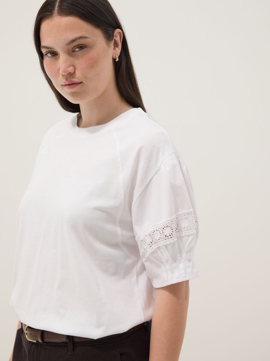 White pure cotton regular-fit T-shirt_0