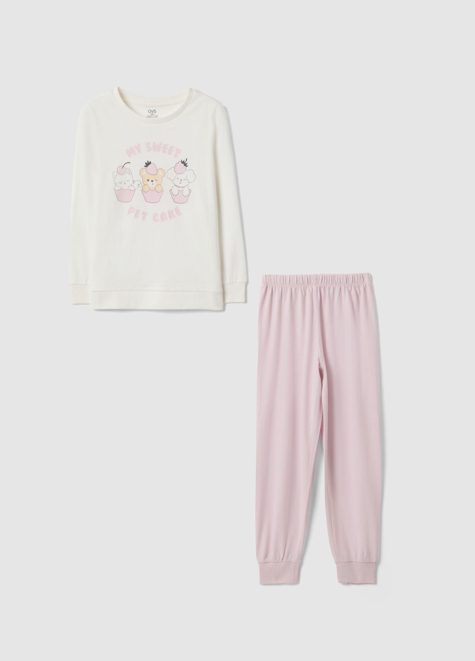 Multicolour regular fit pure cotton pyjamas for girls
