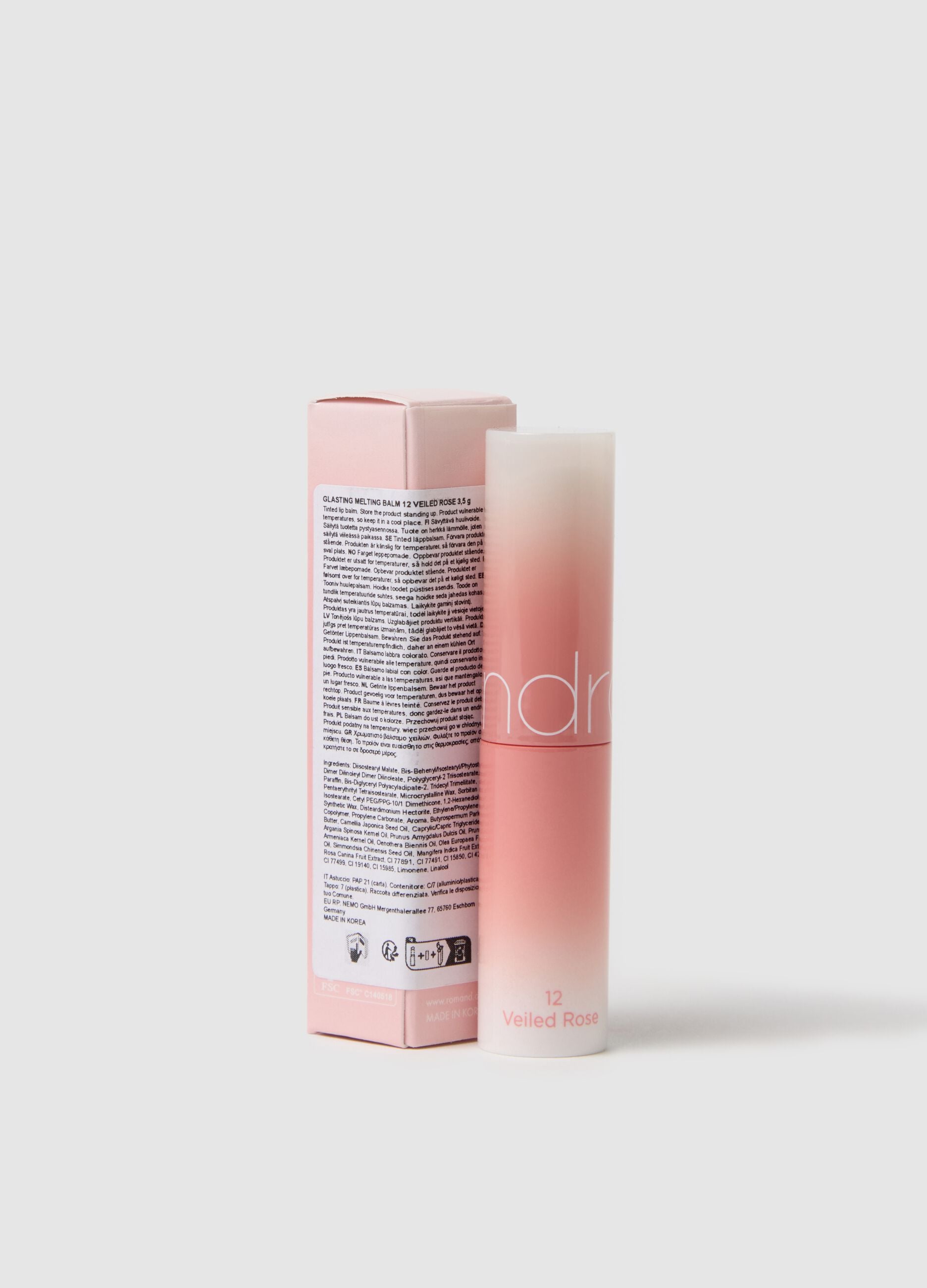 ROM&ND GLASTING MELTING BALM 12 VEILED ROSE - Korean Makeup