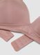 Pink padded bra in stretch fabric_5