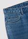 Blue denim jeans in pure cotton, regular fit_1