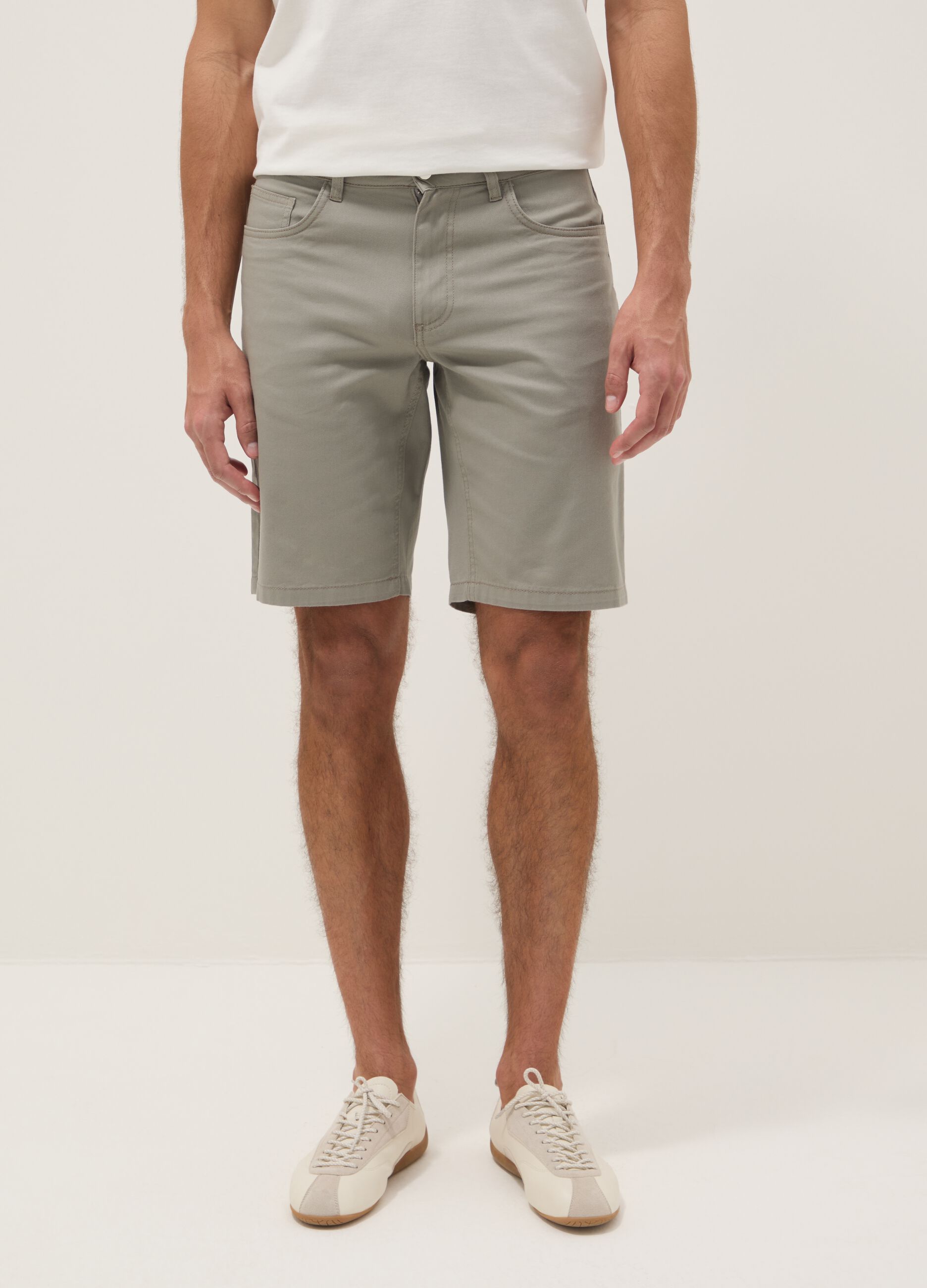 Grey pure cotton shorts