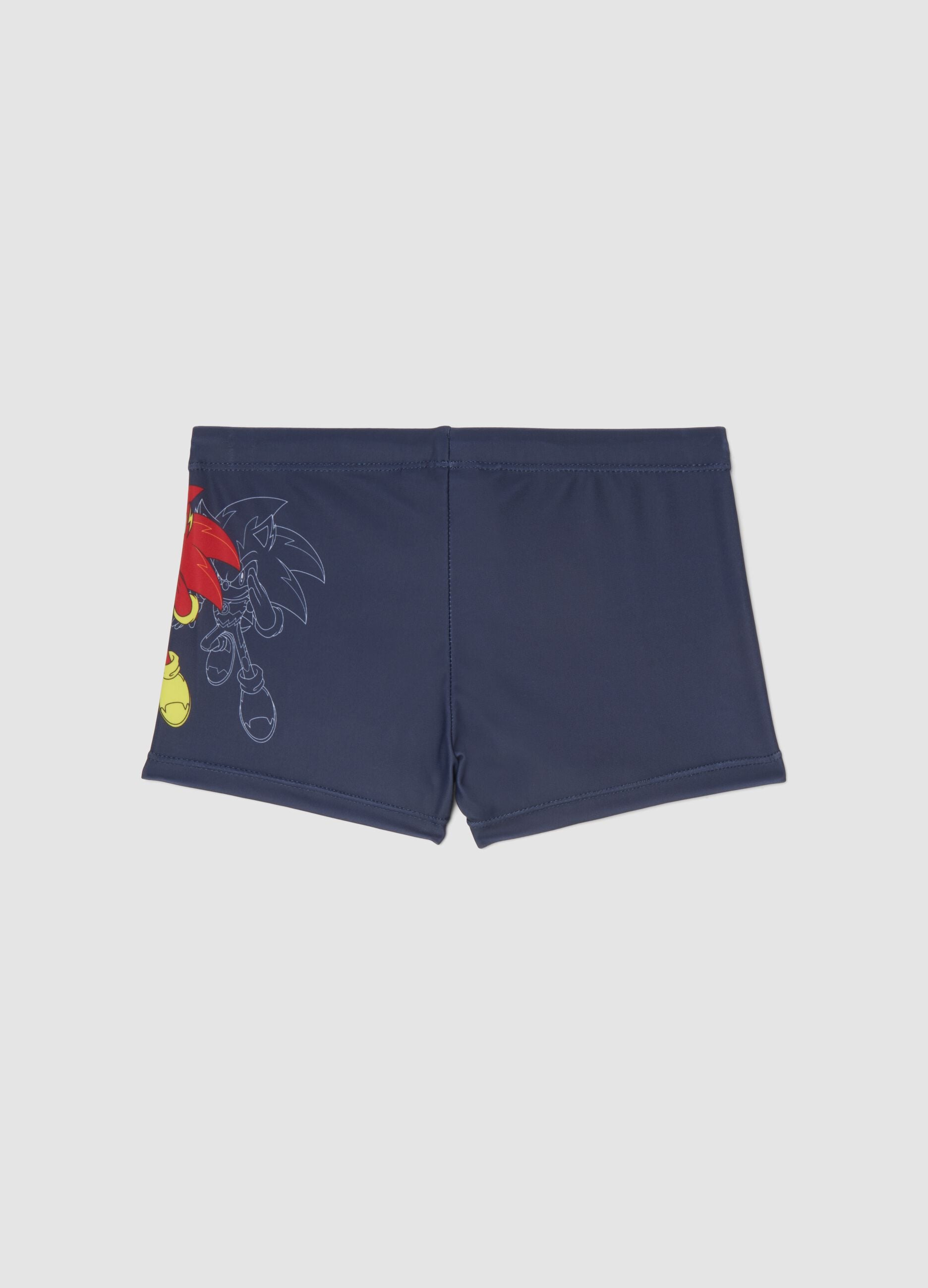 Blue stretch swim shorts