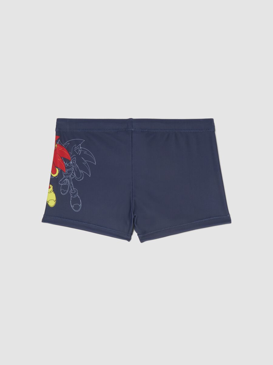 Blue stretch swim shorts_1
