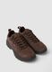 Brown genuine leather shoes with lug sole_2