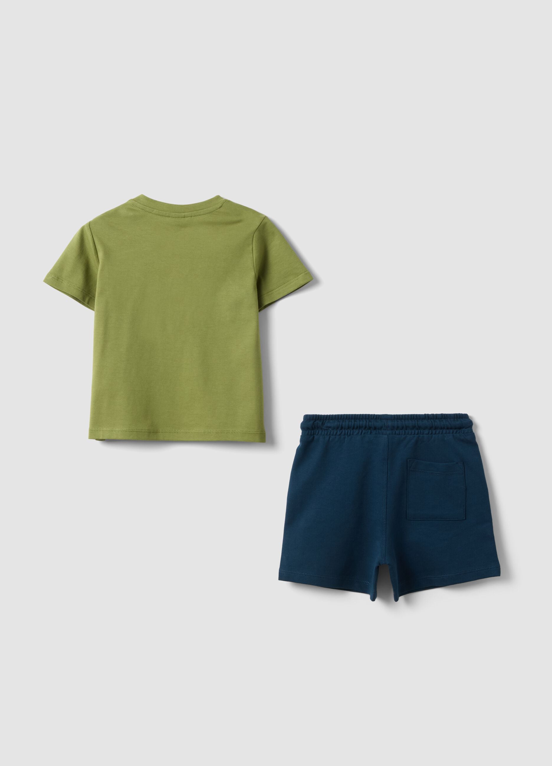 Multicolour pure cotton children's set regular fit with tiger
