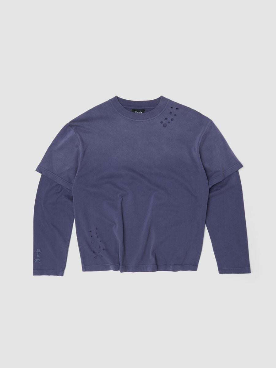 Double Long Sleeve Sunfaded Twilight_0