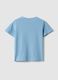 Sky blue pure cotton regular fit kids' T-shirt with prints_1
