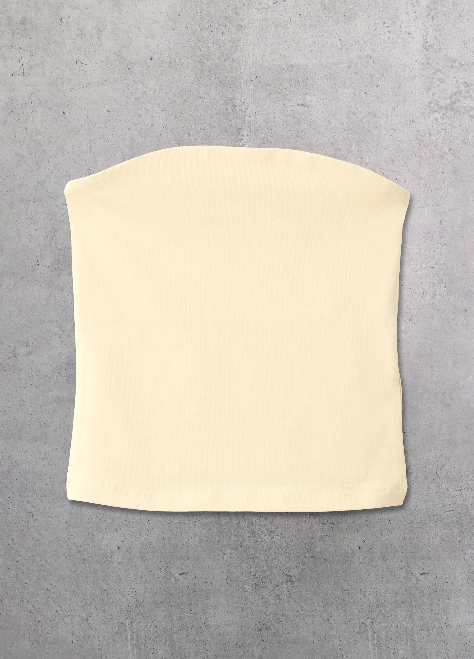 Pastel Yellow Tube Top