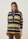 Multicolour maternity long-sleeve polo in stretch cotton_1