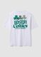 White pure cotton T-shirt with Celtics print_6