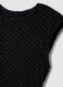 Black sleeveless top regular fit with back open and rhinestones_5