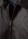Brown padded viscose-blend jacket with zip and oversized fit_1